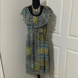 NWOT Elegant Gray Patterned Dress by Oneworld